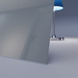 Grau lackiertes ESG Glas nach Maß 4mm