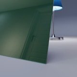 Grün lackiertes ESG Glas nach Maß 4mm