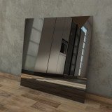 Schwarz lackiertes Glas - REF 9005, 4mm