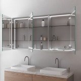 Alu Badspiegelschrank mit Beleuchtung - Neckar Alu Badspiegelschrank mit Beleuchtung - Neckar