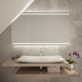 LED Badspiegel mit Dachschräge - Iadnes