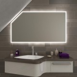 LED Badspiegel mit Dachschräge - Namek