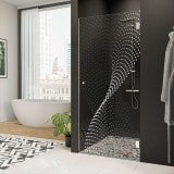 Duschkabinentür Echtglas mit Dekor DOT 8/101 Duschkabinentür Echtglas mit Dekor DOT 8/101