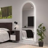 Spiegel mit LED Motiv Blumenwiese 1