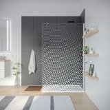 Design Glaswand Dusche mit Motiv DOT 1T