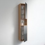 Wandschrank Bad, Spiegelschrank mit Regal BHS004