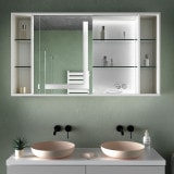 Beleuchteter Bad Spiegelschrank mit Schiebetüren - Peene 2