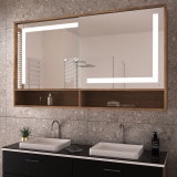 Beleuchteter Bad Spiegelschrank mit Schiebetüren - Peene 3