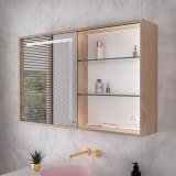 Bad Spiegelschrank mit Schiebetüren nach Maß - Maas 1 Bad Spiegelschrank mit Schiebetüren nach Maß - Maas 1