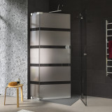 Glas Duschkabine mit Streifen Eckeinstieg AREA 3/209 Glas Duschkabine mit Streifen Eckeinstieg AREA 3/209
