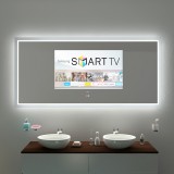 Spiegel mit TV und Glas-Rahmen - AURORA 2