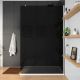 Duschwand nach Maß 8 mm ESG Planibel® Dark Grey (T)