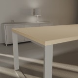 Beige Tischplatte nach Maß 38 mm, Schreibtisch-/ Esstischplatte