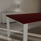 Rote Tischplatte nach Maß 38 mm, Schreibtisch-/ Esstischplatte Rote Tischplatte nach Maß 38 mm, Schreibtisch-/ Esstischplatte