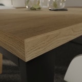 Tischplatte nach Maß Eiche Holz-Dekor 38 mm