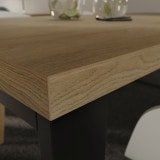 Tischplatte nach Maß Eiche Holz-Dekor 38 mm Tischplatte nach Maß Eiche Holz-Dekor 38 mm