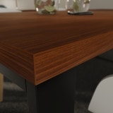 Tischplatte nach Maß Nussbaum Holz-Dekor 38 mm