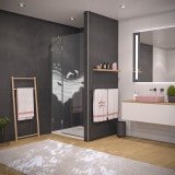 Design Duschtür nach Maß aus Glas MEER 2/104 Design Duschtür nach Maß aus Glas MEER 2/104