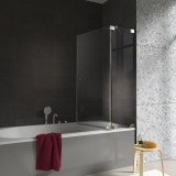 Badewannenaufsatz nach Maß mit Festteil - Galana Pro (rechts) Badewannenaufsatz nach Maß mit Festteil - Galana Pro (rechts)