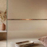 Glas-Schiebetür satiniert AREAL 20 schwarz/GF