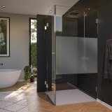 Glas Duschkabine satiniert, Tür seitlich AREA 5/210 Glas Duschkabine satiniert, Tür seitlich AREA 5/210