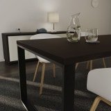 Tischplatte schwarz 38 mm, Schreibtisch-/ Esstischplatte Tischplatte schwarz 38 mm, Schreibtisch-/ Esstischplatte