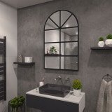 Sprossen-Fenster Spiegel schwarz Teillack F645BTL Sprossen-Fenster Spiegel schwarz Teillack F645BTL