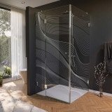 Glas Duschkabine Tür seitlich mit Dekor ARRAY 3/210 Glas Duschkabine Tür seitlich mit Dekor ARRAY 3/210
