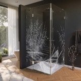 Glas Duschkabine Tür seitlich mit Motiv BOOT IM SCHILF 210 Glas Duschkabine Tür seitlich mit Motiv BOOT IM SCHILF 210