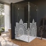 Glas Duschkabine Tür seitlich mit Motiv MANDALA 1/210 Glas Duschkabine Tür seitlich mit Motiv MANDALA 1/210