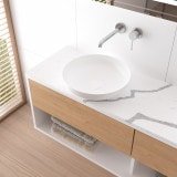 Quarzkomposit Platte Kunststein weiß poliert Statuario 2 cm